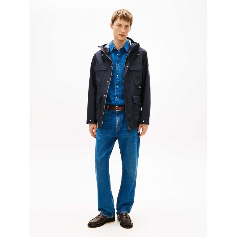 Tommy Hilfiger Water Resistant Ripstop Hooded Jacket image number 3